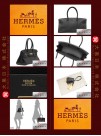 HERMES JPG SHOULDER BIRKIN (Pre-owned) - Black, Clemence leather, Ghw